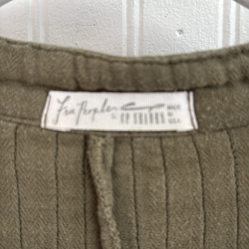 FREE PEOPLE X CP SHADES YOKO TUNIC /DRESS 
SIZE LARGE  OLIVE/ POPULAR / SOLD OUT - Picture 3 of 7